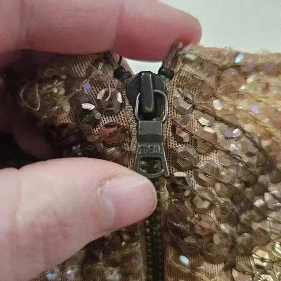 Alice and Olivia brown and tan sequin dress! - Picture 9 of 14